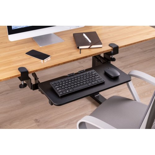 Купити Регульована полиця для клавіатури OfficePro KT135 Black - ціна в Києві, Львові, Вінниці, Хмельницькому, Франківську, Україні | інтернет-магазин TELEMART.UA фото