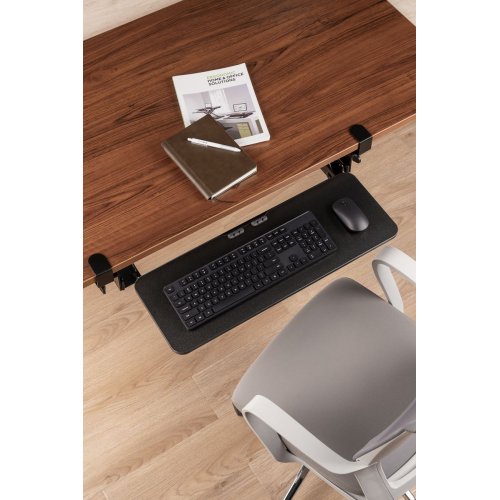 Купити Регульована полиця для клавіатури OfficePro KT135 Black - ціна в Києві, Львові, Вінниці, Хмельницькому, Франківську, Україні | інтернет-магазин TELEMART.UA фото