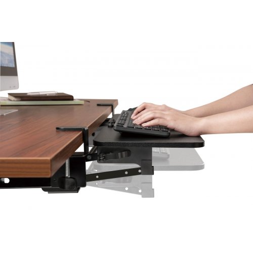 Купити Регульована полиця для клавіатури OfficePro KT145 Black - ціна в Києві, Львові, Вінниці, Хмельницькому, Франківську, Україні | інтернет-магазин TELEMART.UA фото
