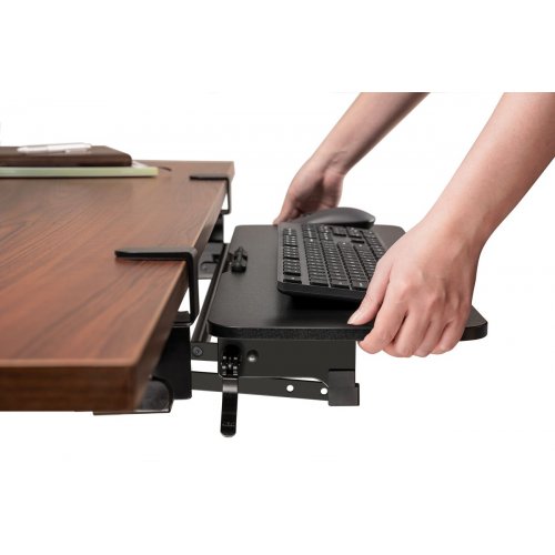 Купити Регульована полиця для клавіатури OfficePro KT145 Black - ціна в Києві, Львові, Вінниці, Хмельницькому, Франківську, Україні | інтернет-магазин TELEMART.UA фото