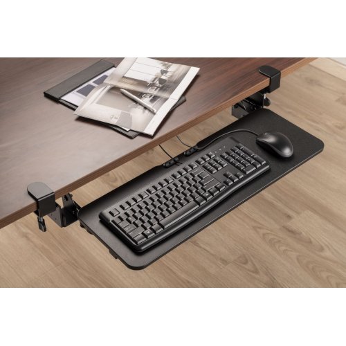 Купити Регульована полиця для клавіатури OfficePro KT145 Black - ціна в Києві, Львові, Вінниці, Хмельницькому, Франківську, Україні | інтернет-магазин TELEMART.UA фото