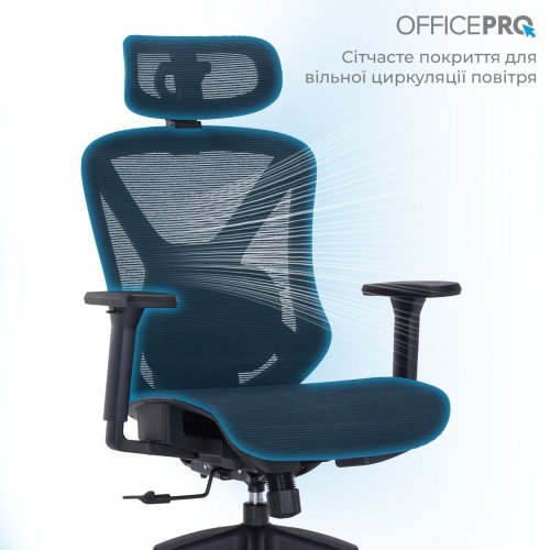 Купить Офисное кресло OfficePro Atlas OC630 (OC630-B-B-B) Black - цена в Харькове, Киеве, Днепре, Одессе
в интернет-магазине Telemart фото