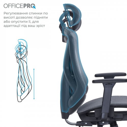 Купить Офисное кресло OfficePro Atlas OC630 (OC630-B-DG-DG) Black/Dark Gray - цена в Харькове, Киеве, Днепре, Одессе
в интернет-магазине Telemart фото