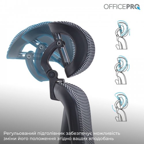 Купить Офисное кресло OfficePro Atlas OC630 (OC630-B-DG-DG) Black/Dark Gray - цена в Харькове, Киеве, Днепре, Одессе
в интернет-магазине Telemart фото