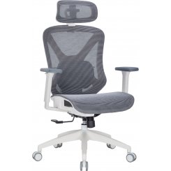 Крісло офісне OfficePro Atlas OC630 (OC630-W-DG-DG) White/Dark Gray