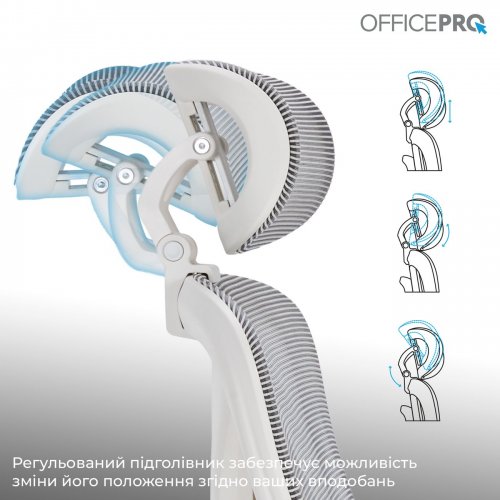 Купить Офисное кресло OfficePro Atlas OC630 (OC630-W-LG-LG) White/Light Gray - цена в Харькове, Киеве, Днепре, Одессе
в интернет-магазине Telemart фото