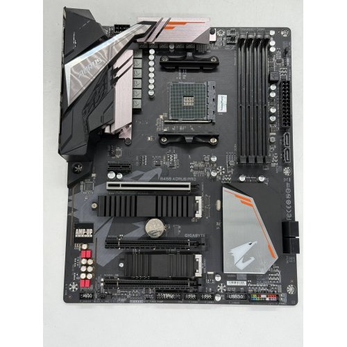 Материнська плата Gigabyte B450 AORUS PRO (sAM4, AMD B450) (Відновлено продавцем, 798135) купити з перевіркою сумісності: огляд, характеристики, ціна у Києві, Львові, Вінниці, Хмельницькому, Івано-Франківську, Україні | інтернет-магазин TELEMART.UA фото