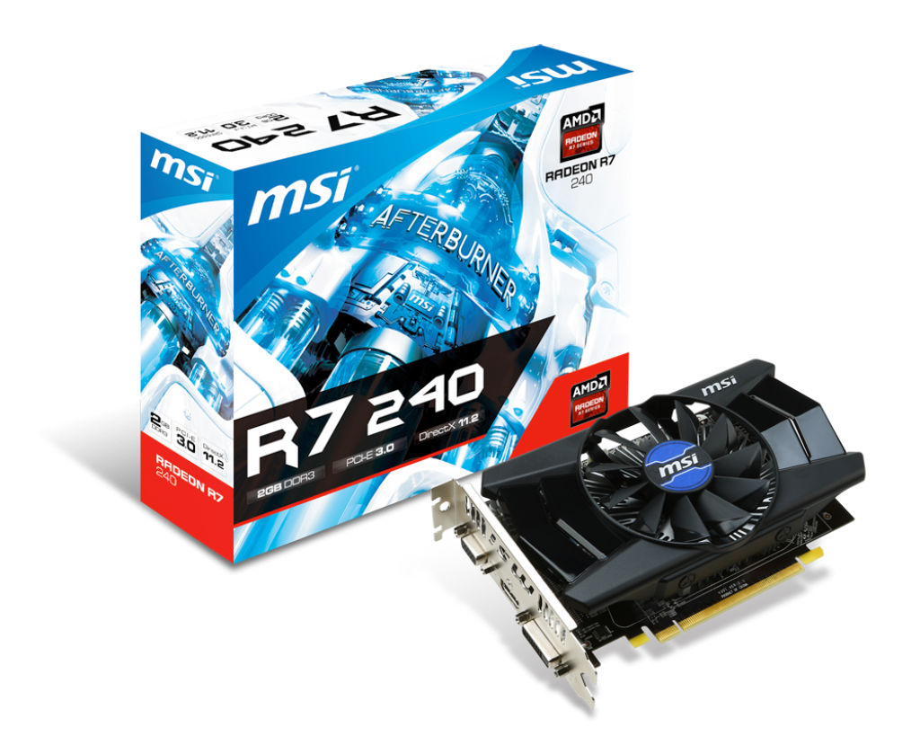 Продать Видеокарта MSI Radeon R7 240 2048MB (R7 240 2GD3) по Trade-In  интернет-магазине Телемарт - Киев, Днепр, Украина