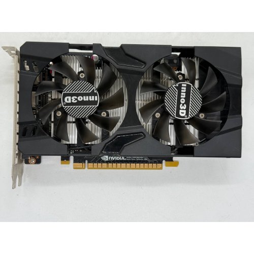 Відеокарта Inno3D GeForce GTX 1050 Ti HerculeZ Twin X2 4096MB (N105T-1DDV-M5CM) (Відновлено продавцем, 798233) купити з перевіркою сумісності: огляд, характеристики, ціна у Києві, Львові, Вінниці, Хмельницькому, Івано-Франківську, Україні | інтернет-магазин TELEMART.UA фото