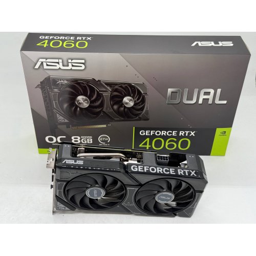 Купить Видеокарта Asus GeForce RTX 4060 Dual OC 8192MB (DUAL-RTX4060-O8G) (Восстановлено продавцом, 798243) с проверкой совместимости: обзор, характеристики, цена в Киеве, Днепре, Одессе, Харькове, Украине | интернет-магазин TELEMART.UA фото