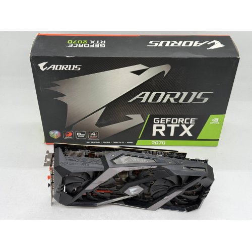 Відеокарта Gigabyte GeForce RTX 2070 AORUS 8192MB (GV-N2070AORUS-8GC) (Відновлено продавцем, 798251) купити з перевіркою сумісності: огляд, характеристики, ціна у Києві, Львові, Вінниці, Хмельницькому, Івано-Франківську, Україні | інтернет-магазин TELEMART.UA фото