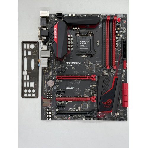 Купить Материнская плата Asus MAXIMUS VII HERO (s1150, Intel Z97) (Восстановлено продавцом, 798301) с проверкой совместимости: обзор, характеристики, цена в Киеве, Днепре, Одессе, Харькове, Украине | интернет-магазин TELEMART.UA фото
