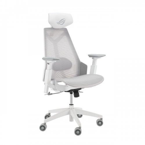 Купити Ігрове крісло Asus ROG Destrier Core (90GC01P0-MSG060) White - ціна в Києві, Львові, Вінниці, Хмельницькому, Франківську, Україні | інтернет-магазин TELEMART.UA фото