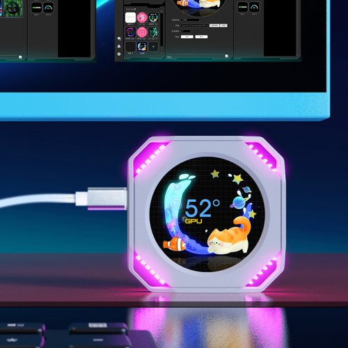 Купити Екран MiraBox Screen DR21 for AIO Coolers Black - ціна в Києві, Львові, Вінниці, Хмельницькому, Франківську, Україні | інтернет-магазин TELEMART.UA фото