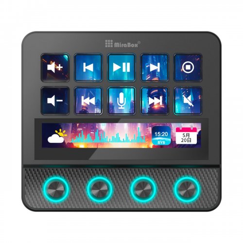 Купить Контроллер для стриминга MiraBox Stream Dock N4 Pro Black - цена в Харькове, Киеве, Днепре, Одессе
в интернет-магазине Telemart фото