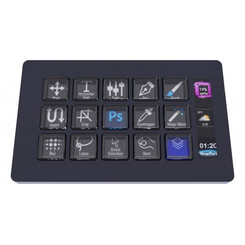 Купить Контроллер для стриминга MiraBox Stream Dock 293S Black - цена в Харькове, Киеве, Днепре, Одессе
в интернет-магазине Telemart фото