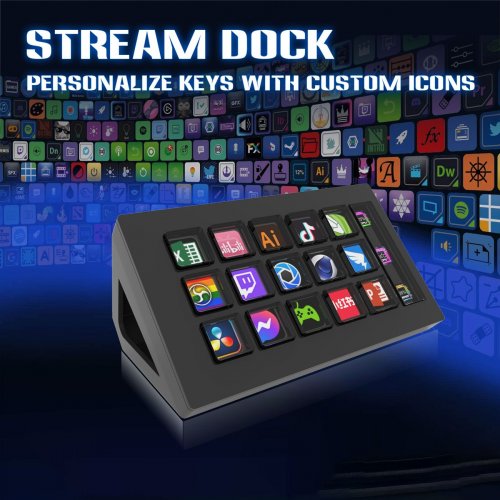 Купить Контроллер для стриминга MiraBox Stream Dock 293S Black - цена в Харькове, Киеве, Днепре, Одессе
в интернет-магазине Telemart фото