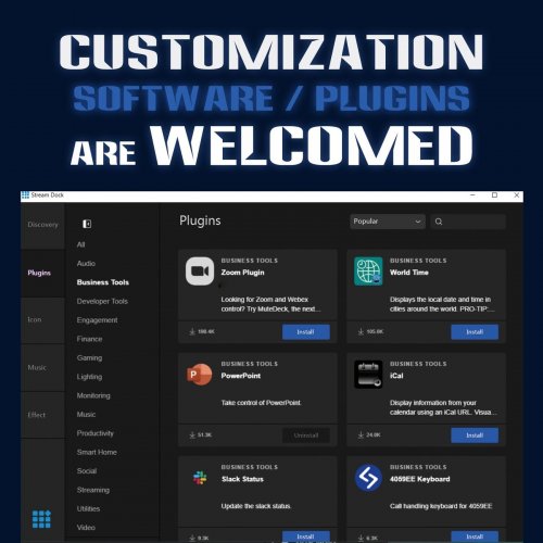 Контролер для стрімінга MiraBox Stream Dock 293S Black купити в Україні: Київ, Львів, Хмельницький, Тернопіль, Івано-Франківськ | Низька ціна, відгуки, характеристики від TELEMART фото