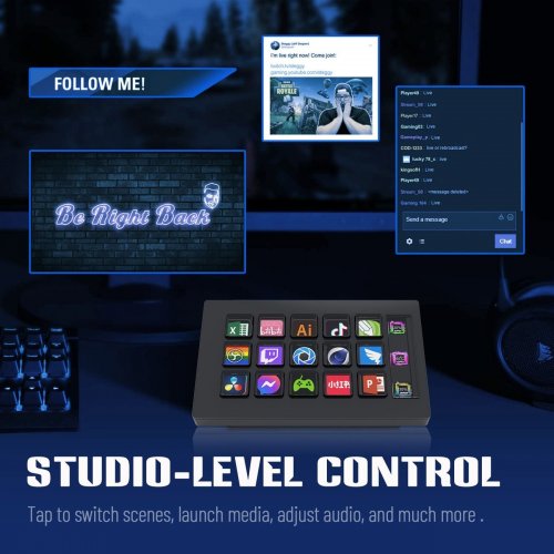 Контролер для стрімінга MiraBox Stream Dock 293S Black купити в Україні: Київ, Львів, Хмельницький, Тернопіль, Івано-Франківськ | Низька ціна, відгуки, характеристики від TELEMART фото