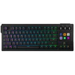 Клавіатура MiraBox LCD AI K1 Pro Mechanical Red Linear Switches Black