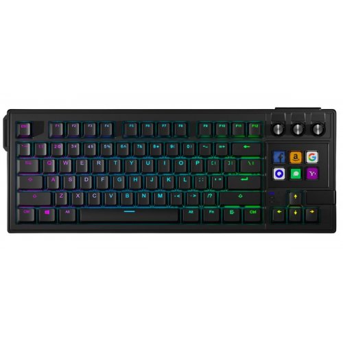 Купити Клавіатура MiraBox LCD AI K1 Pro Mechanical Red Linear Switches Black - ціна в Києві, Львові, Вінниці, Хмельницькому, Франківську, Україні | інтернет-магазин TELEMART.UA фото