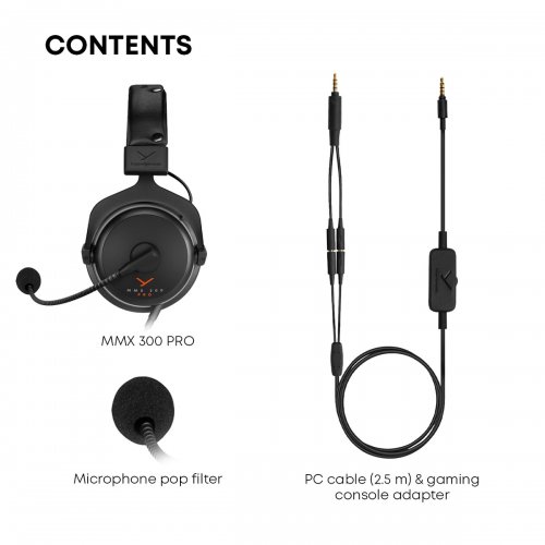 Купити Навушники Beyerdynamic MMX 300 PRO Black - ціна в Києві, Львові, Вінниці, Хмельницькому, Франківську, Україні | інтернет-магазин TELEMART.UA фото