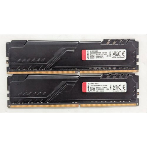 Купить Озу Kingston DDR4 16GB (2x8GB) 3600Mhz FURY Beast Black (KF436C17BBK2/16) (Восстановлено продавцом, 798537) с проверкой совместимости: обзор, характеристики, цена в Киеве, Днепре, Одессе, Харькове, Украине | интернет-магазин TELEMART.UA фото