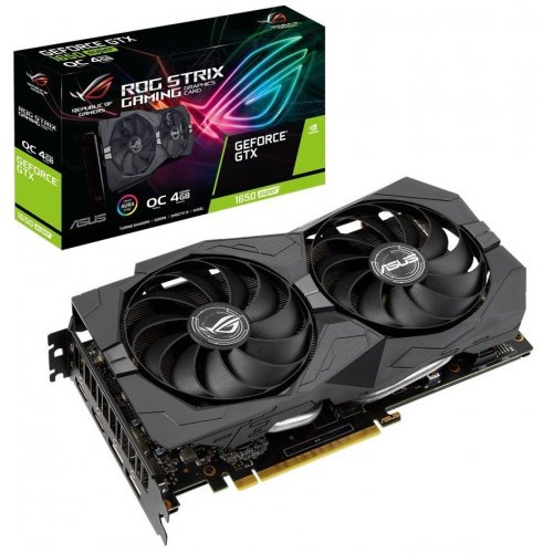 Відеокарта Asus ROG GeForce GTX 1650 SUPER STRIX OC 4096MB (ROG-STRIX-GTX1650S-O4G-GAMING) (Відновлено продавцем, 798546) купити з перевіркою сумісності: огляд, характеристики, ціна у Києві, Львові, Вінниці, Хмельницькому, Івано-Франківську, Україні | інтернет-магазин TELEMART.UA фото