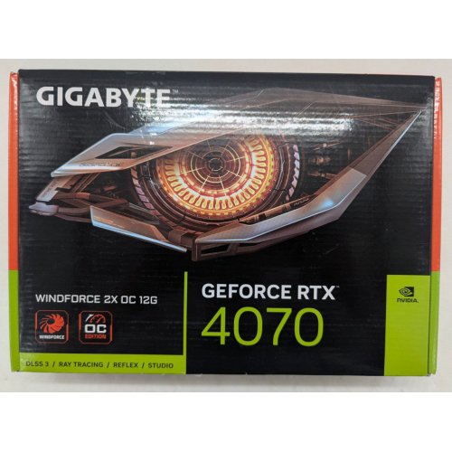 Купить Видеокарта Gigabyte GeForce RTX 4070 WINDFORCE 2X OC 12228MB (GV-N4070WF2OC-12GD) (Восстановлено продавцом, 798576) с проверкой совместимости: обзор, характеристики, цена в Киеве, Днепре, Одессе, Харькове, Украине | интернет-магазин TELEMART.UA фото