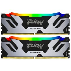 Озп Kingston DDR5 32GB (2x16GB) 6400MHz FURY Renegade RGB Silver (KF564C32RSAK2-32) (Відновлено продавцем, 798600)