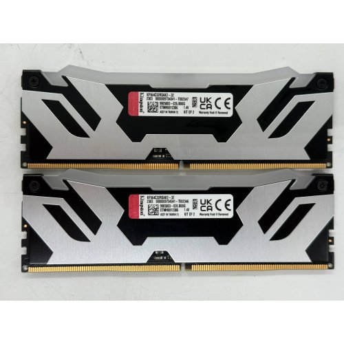 Купить Озу Kingston DDR5 32GB (2x16GB) 6400MHz FURY Renegade RGB Silver (KF564C32RSAK2-32) (Восстановлено продавцом, 798600) с проверкой совместимости: обзор, характеристики, цена в Киеве, Днепре, Одессе, Харькове, Украине | интернет-магазин TELEMART.UA фото