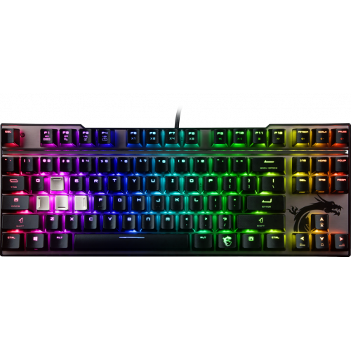 Купити Клавіатура MSI VIGOR GK70 Cherry MX Speed RGB Silver - ціна в Києві, Львові, Вінниці, Хмельницькому, Франківську, Україні | інтернет-магазин TELEMART.UA фото