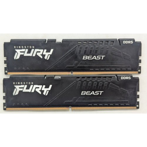 Озп Kingston DDR5 16GB (2x8GB) 5600Mhz FURY Beast (KF556C36BBEK2-16) (Відновлено продавцем, 798813) купити з перевіркою сумісності: огляд, характеристики, ціна у Києві, Львові, Вінниці, Хмельницькому, Івано-Франківську, Україні | інтернет-магазин TELEMART.UA фото