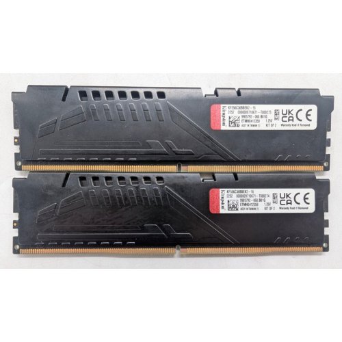 Озп Kingston DDR5 16GB (2x8GB) 5600Mhz FURY Beast (KF556C36BBEK2-16) (Відновлено продавцем, 798813) купити з перевіркою сумісності: огляд, характеристики, ціна у Києві, Львові, Вінниці, Хмельницькому, Івано-Франківську, Україні | інтернет-магазин TELEMART.UA фото