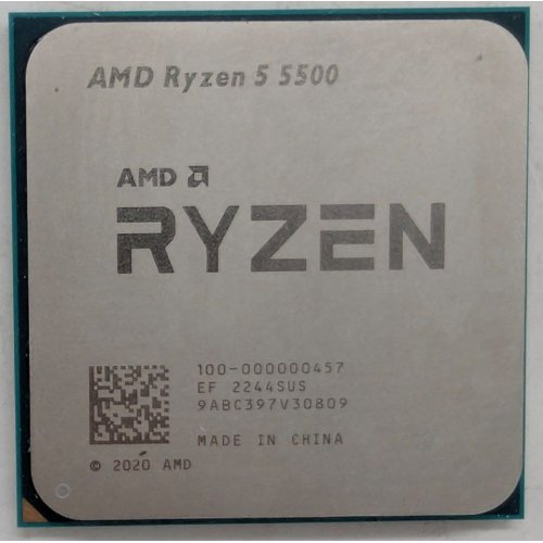 Купить Процессор AMD Ryzen 5 5500 3.6(4.2)GHz 16MB sAM4 Tray (100-000000457) (Восстановлено продавцом, 798816) с проверкой совместимости: обзор, характеристики, цена в Киеве, Днепре, Одессе, Харькове, Украине | интернет-магазин TELEMART.UA фото