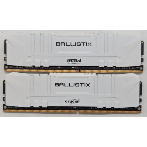 Купить Озу Crucial DDR4 16GB (2x8GB) 3000Mhz Ballistix White (BL2K8G30C15U4W) (Восстановлено продавцом, 798823) с проверкой совместимости: обзор, характеристики, цена в Киеве, Днепре, Одессе, Харькове, Украине | интернет-магазин TELEMART.UA фото