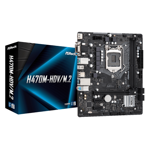 Материнська плата AsRock H470M-HDV/M.2 (s1200, Intel H470) (Відновлено продавцем, 798838) купити з перевіркою сумісності: огляд, характеристики, ціна у Києві, Львові, Вінниці, Хмельницькому, Івано-Франківську, Україні | інтернет-магазин TELEMART.UA фото