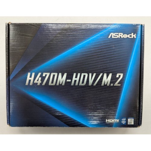 Материнська плата AsRock H470M-HDV/M.2 (s1200, Intel H470) (Відновлено продавцем, 798838) купити з перевіркою сумісності: огляд, характеристики, ціна у Києві, Львові, Вінниці, Хмельницькому, Івано-Франківську, Україні | інтернет-магазин TELEMART.UA фото