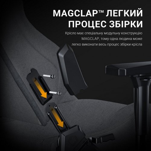 Купити Уцінка ігрове крісло Anda Seat Kaiser 2 Pro XL Fabric (AD12YXL-17-G-F-G01) Gray (Розкрита упаковка, 798886) - ціна в Києві, Львові, Вінниці, Хмельницькому, Франківську, Україні | інтернет-магазин TELEMART.UA фото
