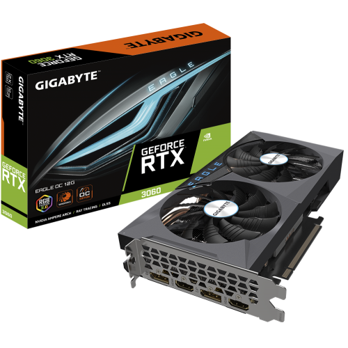 Відеокарта Gigabyte GeForce RTX 3060 EAGLE OC 12288MB (GV-N3060EAGLE OC-12GD) (Відновлено продавцем, 798964) купити з перевіркою сумісності: огляд, характеристики, ціна у Києві, Львові, Вінниці, Хмельницькому, Івано-Франківську, Україні | інтернет-магазин TELEMART.UA фото