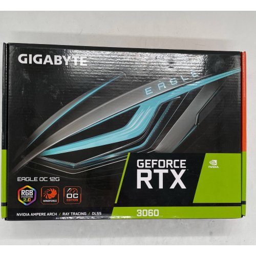 Відеокарта Gigabyte GeForce RTX 3060 EAGLE OC 12288MB (GV-N3060EAGLE OC-12GD) (Відновлено продавцем, 798964) купити з перевіркою сумісності: огляд, характеристики, ціна у Києві, Львові, Вінниці, Хмельницькому, Івано-Франківську, Україні | інтернет-магазин TELEMART.UA фото