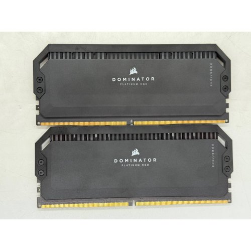 Купить Озу Corsair DDR5 32GB (2x16GB) 6400Mhz Dominator Platinum RGB Black (CMT32GX5M2B6400C32) (Восстановлено продавцом, 798991) с проверкой совместимости: обзор, характеристики, цена в Киеве, Днепре, Одессе, Харькове, Украине | интернет-магазин TELEMART.UA фото