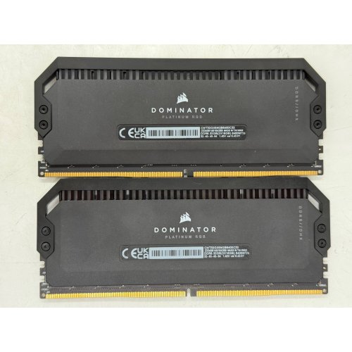 Купить Озу Corsair DDR5 32GB (2x16GB) 6400Mhz Dominator Platinum RGB Black (CMT32GX5M2B6400C32) (Восстановлено продавцом, 798991) с проверкой совместимости: обзор, характеристики, цена в Киеве, Днепре, Одессе, Харькове, Украине | интернет-магазин TELEMART.UA фото