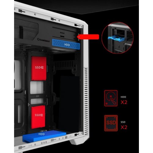 Корпус GAMEMAX G561E без БЖ White (Відновлено продавцем, 798993) купити з перевіркою сумісності: огляд, характеристики, ціна у Києві, Львові, Вінниці, Хмельницькому, Івано-Франківську, Україні | інтернет-магазин TELEMART.UA фото