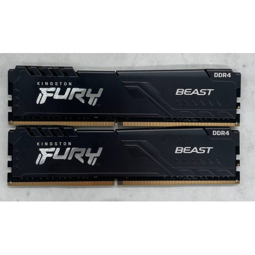 Купить Озу Kingston DDR4 32GB (2x16GB) 3600Mhz FURY Beast Black (KF436C18BBK2/32) (Восстановлено продавцом, 798994) с проверкой совместимости: обзор, характеристики, цена в Киеве, Днепре, Одессе, Харькове, Украине | интернет-магазин TELEMART.UA фото