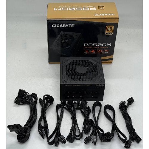 Блок живлення Gigabyte P850GM 850W (GP-P850GM) (Відновлено продавцем, 798998) купити з перевіркою сумісності: огляд, характеристики, ціна у Києві, Львові, Вінниці, Хмельницькому, Івано-Франківську, Україні | інтернет-магазин TELEMART.UA фото
