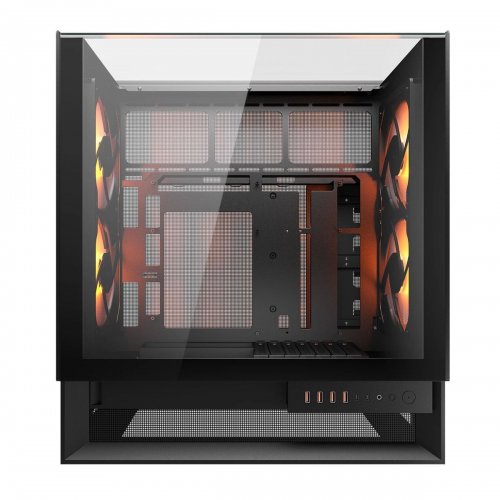 Купить Корпус Cougar OmnyX RGB Tempered Glass без БП Black с проверкой совместимости: обзор, характеристики, цена в Киеве, Днепре, Одессе, Харькове, Украине | интернет-магазин TELEMART.UA фото