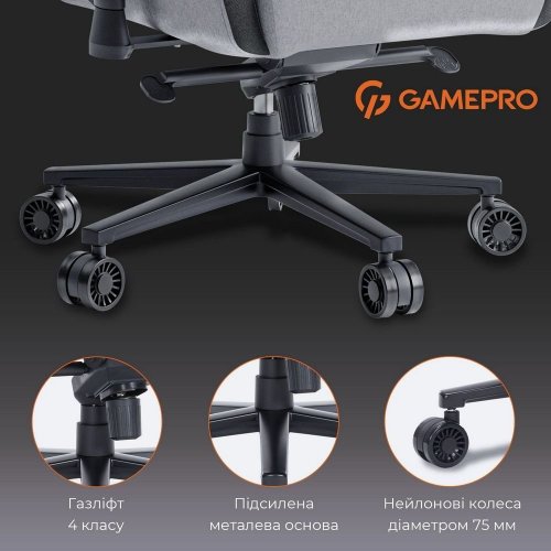 Купити Уцінка ігрове крісло GamePro GC900 Fabric XL Dark Grey (Пошкоджено пакування, 799031) - ціна в Києві, Львові, Вінниці, Хмельницькому, Франківську, Україні | інтернет-магазин TELEMART.UA фото