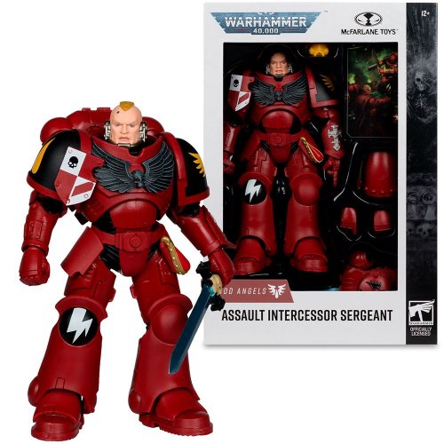 Купити Колекційна фігурка McFarlane Toys Warhammer 40K - Assault Intercessor Sergeant: Blood Angels (10948) - ціна в Києві, Львові, Вінниці, Хмельницькому, Франківську, Україні | інтернет-магазин TELEMART.UA фото