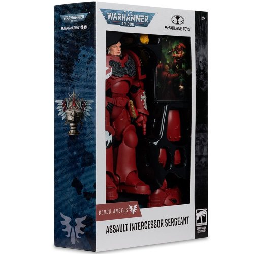 Купити Колекційна фігурка McFarlane Toys Warhammer 40K - Assault Intercessor Sergeant: Blood Angels (10948) - ціна в Києві, Львові, Вінниці, Хмельницькому, Франківську, Україні | інтернет-магазин TELEMART.UA фото